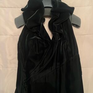 Ralph Lauren Purple Label Deep Green Velvet Backless Dress